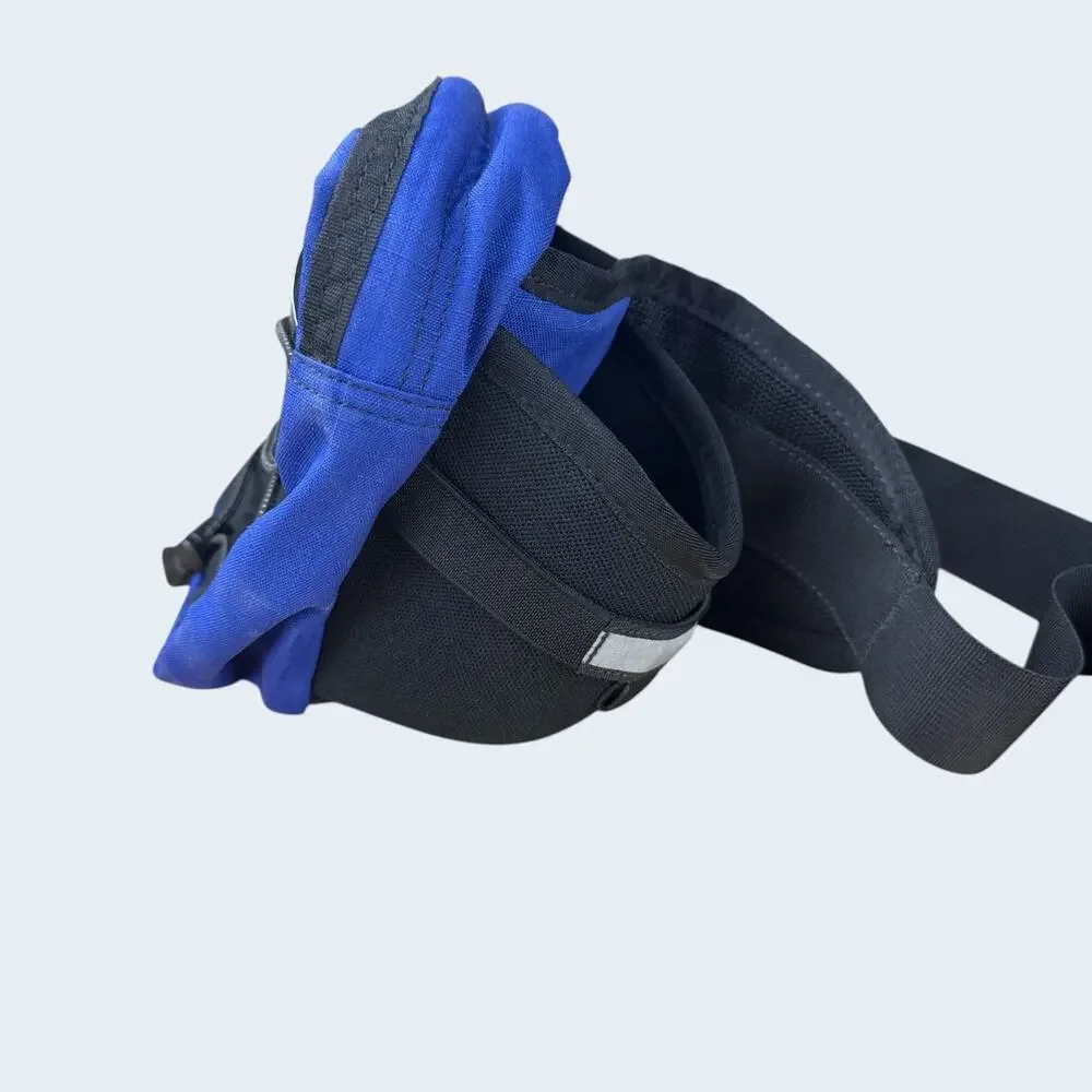 EMS Tailwind Lumbar Padded Waist Fanny Hiking Hydration Bottle Pack Blue VTG